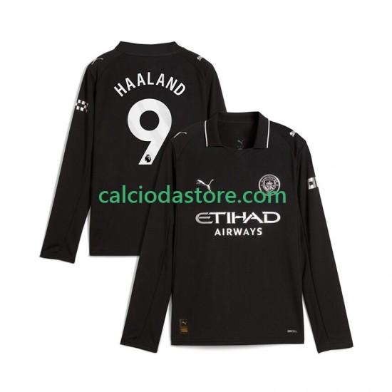 Maglia Manchester City Erling Haaland 9 Gara Away Uomo 2025-2026 ML