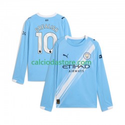 Maglia Manchester City Jack Grealish 10 Gara Home Uomo 2025-2026 ML