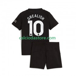 Maglia Manchester City Jack Grealish 10 Gara Away Completo Bambino 2-13 Anni 2025-2026 MC