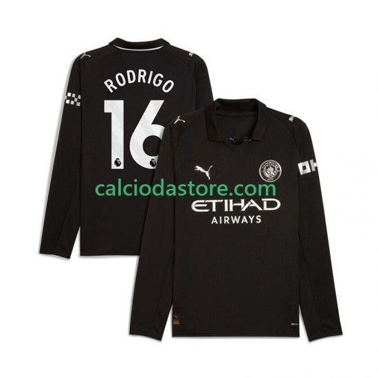 Maglia Manchester City Rodrigo Hernandez 16 Gara Away Uomo 2025-2026 ML