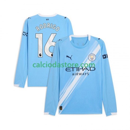 Maglia Manchester City Rodrigo Hernandez 16 Gara Home Uomo 2025-2026 ML