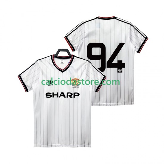 Maglia Manchester United 94 1983 1984 Retro Gara Away Uomo MC Maglia Manchester United 94 1983 1984 Retro Gara Away Uomo MC