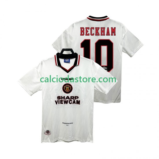 Maglia Manchester United BECKEHAM 10 1996 1997 Retro Gara Away Uomo MC