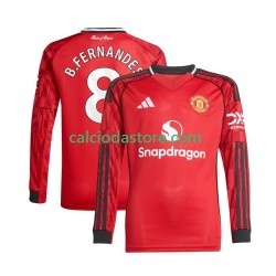 Maglia Manchester United Bruno Fernandes 8 Gara Home Uomo 2025-2026 ML