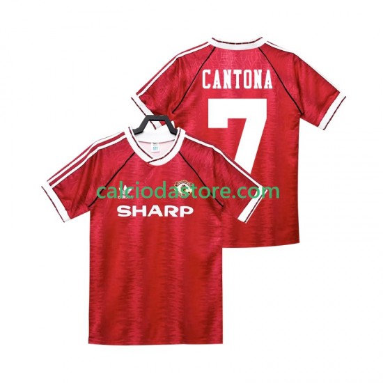 Maglia Manchester United CANTONA 7 1990 1992 Retro Gara Home Uomo MC Maglia Manchester United CANTONA 7 1990 1992 Retro Gara Home Uomo MC