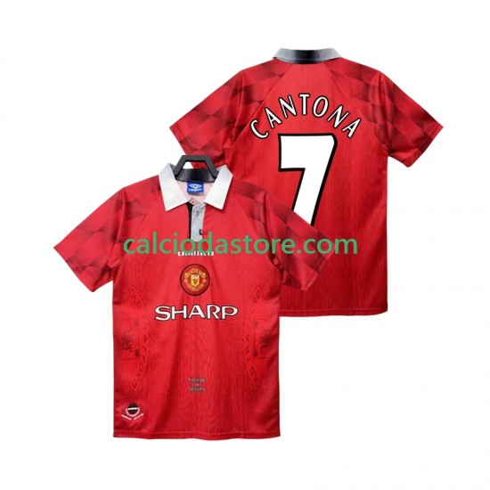 Maglia Manchester United CANTONA 7 1996 1997 Retro Gara Home Uomo MC