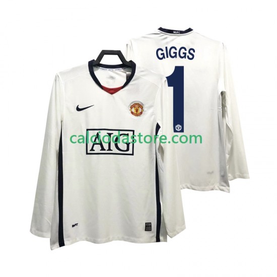 Maglia Manchester United GIGGS 11 Premier League 2009 Retro Gara Away Uomo 2008 ML Maglia Manchester United GIGGS 11 Premier League 2009 Retro Gara Away Uomo 2008 ML
