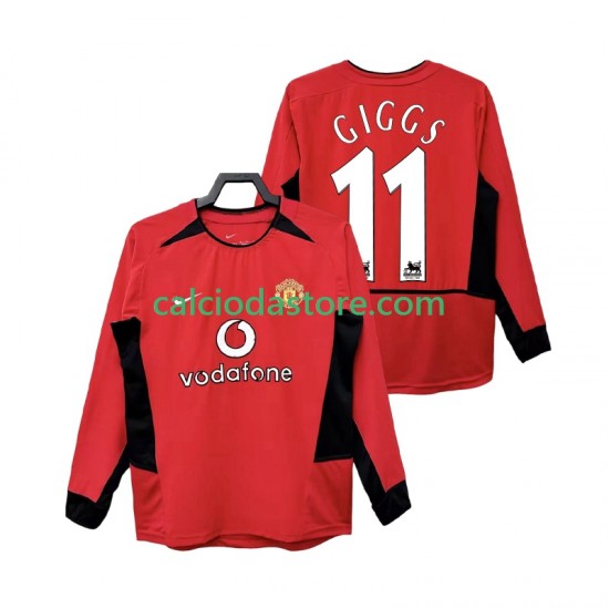 Maglia Manchester United GIGGS 11 Retro Gara Home Uomo 2004 2002 ML