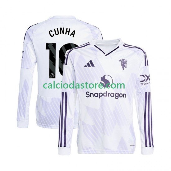 Maglia Manchester United Matheus Cunha 10 Gara Away Uomo 2025-2026 ML