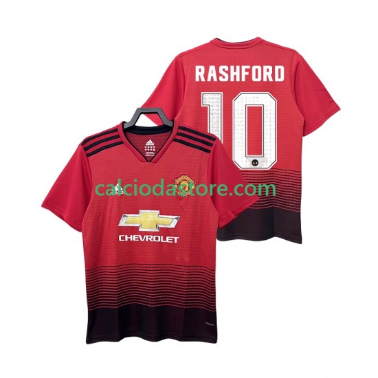 Maglia Manchester United RASHFORD 10 2018 2019 Retro Gara Home Uomo MC Maglia Manchester United RASHFORD 10 2018 2019 Retro Gara Home Uomo MC