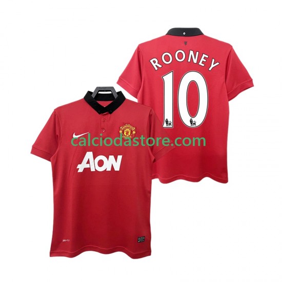 Maglia Manchester United ROONEY 10 2013 2014 Retro Gara Home Uomo MC Maglia Manchester United ROONEY 10 2013 2014 Retro Gara Home Uomo MC
