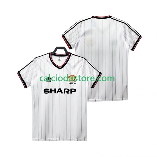 Maglia Manchester United 1983 1984 Retro Gara Away Uomo MC Maglia Manchester United 1983 1984 Retro Gara Away Uomo MC