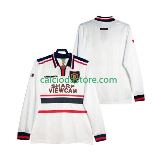 Maglia Manchester United Retro Gara Away Uomo 1998 1999 ML Maglia Manchester United Retro Gara Away Uomo 1998 1999 ML