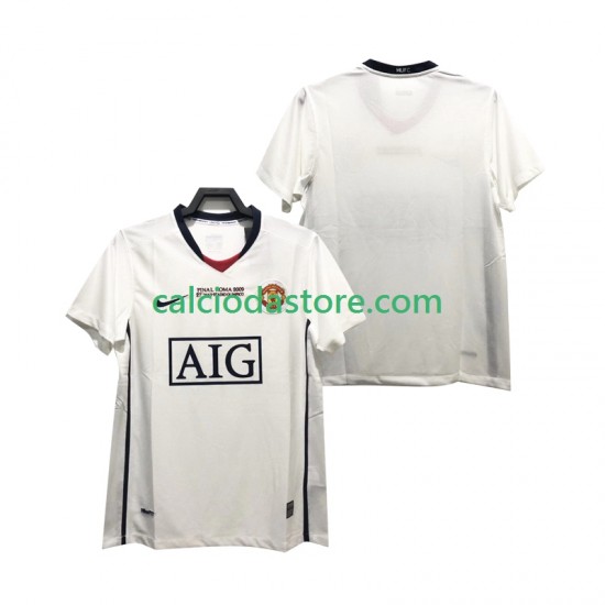 Maglia Manchester United Champions League 2009 Retro Gara Away Uomo 2008 MC