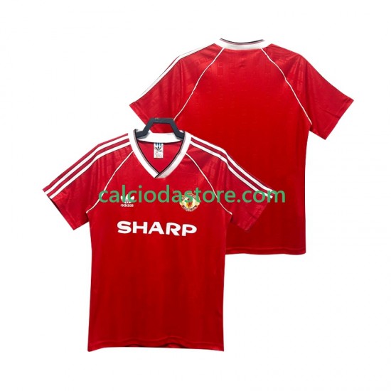 Maglia Manchester United 1988 1990 Retro Gara Home Uomo MC