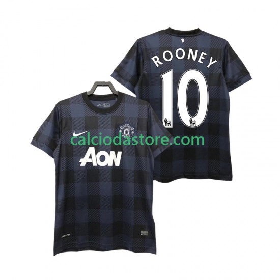 Maglia Manchester United Rooney 10 2013 2014 Retro Gara Away Uomo MC Maglia Manchester United Rooney 10 2013 2014 Retro Gara Away Uomo MC