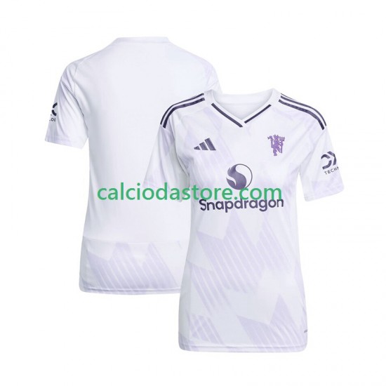 Maglia Manchester United Gara Away Donna 2025-2026 MC