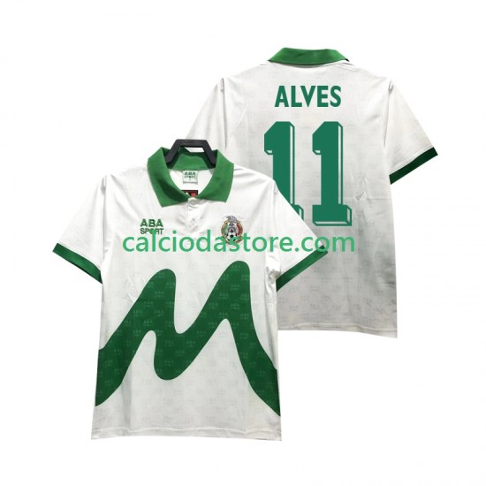 Maglia Messico ALVES 11 1995 Retro Gara Away Uomo MC Maglia Messico ALVES 11 1995 Retro Gara Away Uomo MC