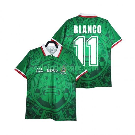 Maglia Messico BLANCO 11 Retro Gara Home Uomo 1998 MC Maglia Messico BLANCO 11 Retro Gara Home Uomo 1998 MC