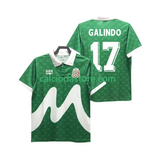Maglia Messico GALINDO 17 1995 Retro Gara Home Uomo MC
