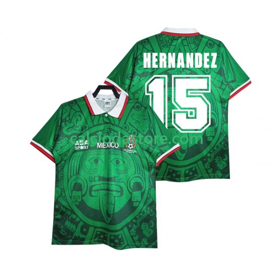Maglia Messico HERNANDEZ 15 Retro Gara Home Uomo 1998 MC Maglia Messico HERNANDEZ 15 Retro Gara Home Uomo 1998 MC