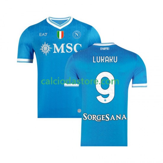 Maglia Napoli Romelu Lukaku 9 Gara Home Uomo 2025-2026 MC