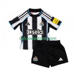 Maglia Newcastle United Gara Home Completo Bambino 2-13 Anni 2025-2026 MC