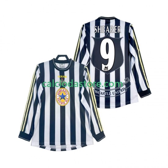 Maglia Newcastle United SHEARER 9 1997 Retro Gara Home Uomo 1999 ML