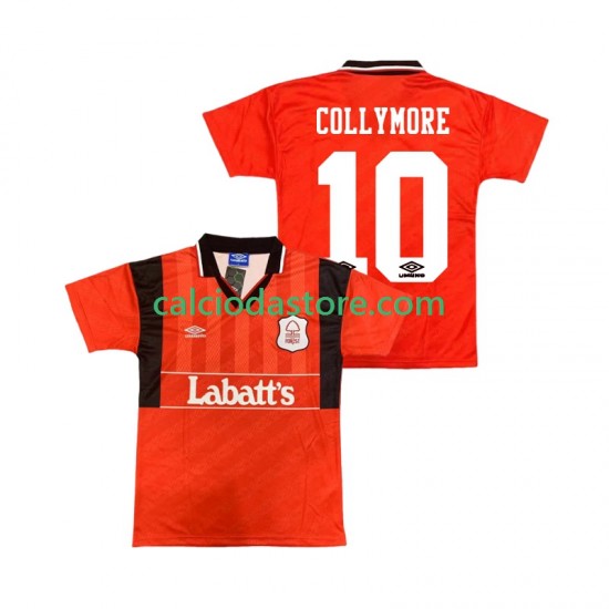 Maglia Nottingham Forest COLLYMORE 10 1995 Retro Gara Home Uomo 1994 MC Maglia Nottingham Forest COLLYMORE 10 1995 Retro Gara Home Uomo 1994 MC