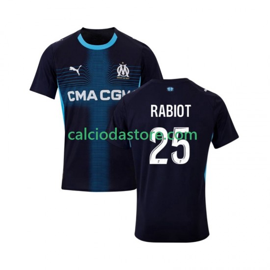 Maglia Olympique de Marseille Adrien Rabiot 25 Gara Away Uomo 2025-2026 MC
