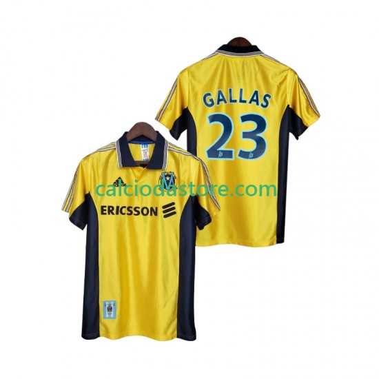 Maglia Olympique de Marseille Gallas 23 Retro Gara Terza Uomo 1998 1999 MC Maglia Olympique de Marseille Gallas 23 Retro Gara Terza Uomo 1998 1999 MC