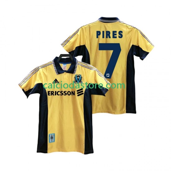 Maglia Olympique de Marseille PIRES 7 Retro Gara Terza Uomo 1998 1999 MC