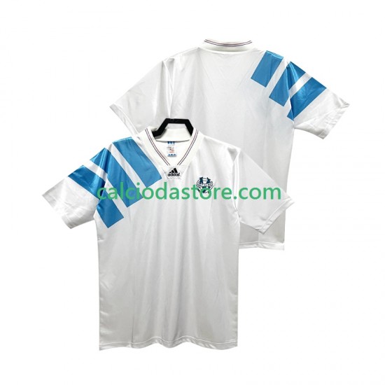 Maglia Olympique de Marseille 1992 1993 Retro Gara Home Uomo MC Maglia Olympique de Marseille 1992 1993 Retro Gara Home Uomo MC