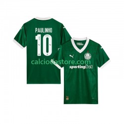 Maglia Palmeiras Paulinho 10 Gara Home Uomo 2025-2026 MC