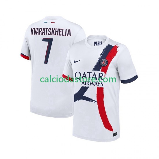Maglia Paris Saint-Germain Khvicha Kvaratskhelia 7 Gara Away Uomo 2025-2026 MC