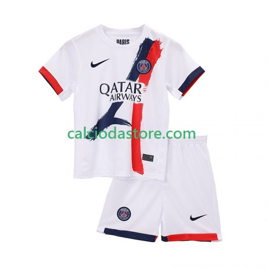 Maglia Paris Saint-Germain Gara Away Completo Bambino 2-13 Anni 2025-2026 MC