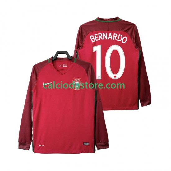 Maglia Portogallo BERNARDO 10 2016 Retro Gara Home Uomo ML Maglia Portogallo BERNARDO 10 2016 Retro Gara Home Uomo ML