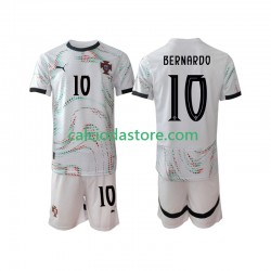 Maglia Portogallo Bernardo Silva 10 Gara Away Completo Bambino 2-13 Anni 2025-2026 MC