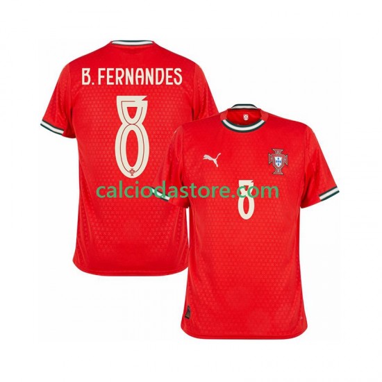 Maglia Portogallo Bruno Fernandes 8 Gara Home Uomo 2025-2026 MC