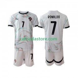 Maglia Portogallo Cristiano Ronaldo 7 Gara Away Completo Bambino 2-13 Anni 2025 MC