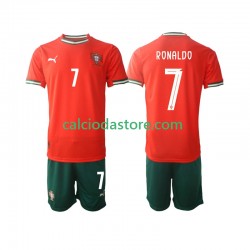 Maglia Portogallo Cristiano Ronaldo 7 Gara Home Completo Bambino 2-13 Anni 2025 MC
