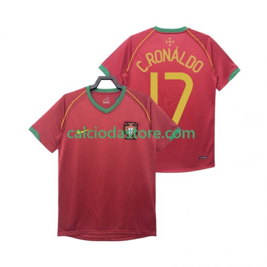 Maglia Portogallo Crstiano Ronaldo 17 Retro Gara Home Uomo 2006 MC