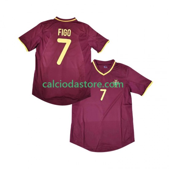 Maglia Portogallo Figo 7 2000 Retro Gara Home Uomo MC