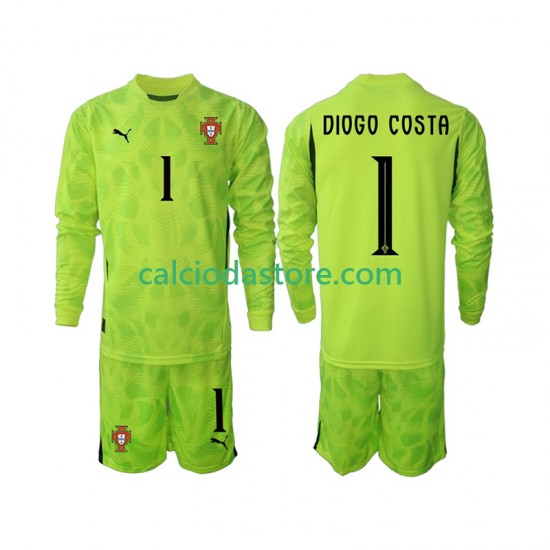 Maglia Portiere Portogallo Diogo Costa 1 Gara Home Completo Bambino 2-13 Anni 2025 ML Maglia Portiere Portogallo Diogo Costa 1 Gara Home Completo Bambino 2-13 Anni 2025 ML