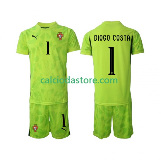 Maglia Portiere Portogallo Diogo Costa 1 Gara Home Completo Bambino 2-13 Anni 2025 MC Maglia Portiere Portogallo Diogo Costa 1 Gara Home Completo Bambino 2-13 Anni 2025 MC