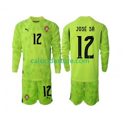 Maglia Portiere Portogallo Jose Sa 12 Gara Home Completo Bambino 2-13 Anni 2025 ML
