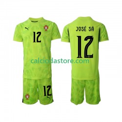 Maglia Portiere Portogallo Jose Sa 12 Gara Home Completo Bambino 2-13 Anni 2025 MC