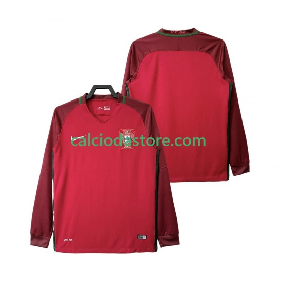 Maglia Portogallo 2016 Retro Gara Home Uomo ML Maglia Portogallo 2016 Retro Gara Home Uomo ML
