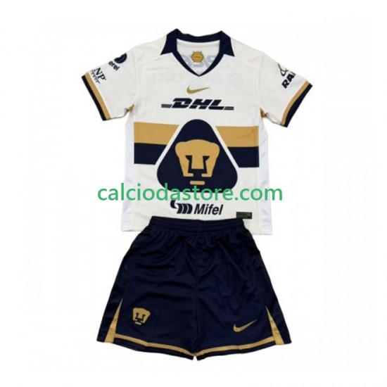 Maglia Pumas UNAM Gara Home Completo Bambino 2-13 Anni 2025-2026 MC