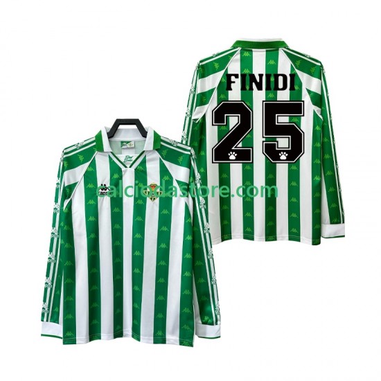 Maglia Real Betis FINIDI 25 1996 1997 Retro Gara Home Uomo ML Maglia Real Betis FINIDI 25 1996 1997 Retro Gara Home Uomo ML